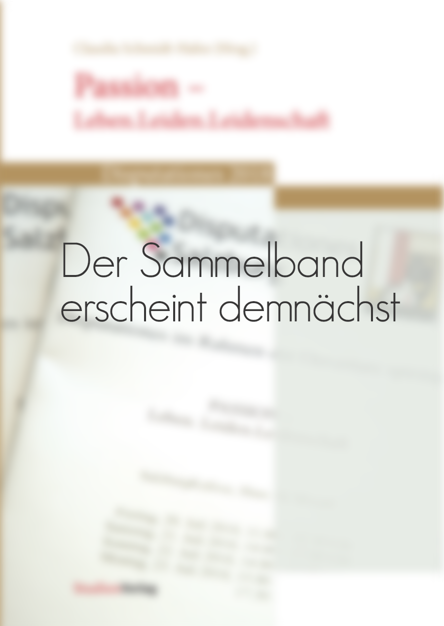 Der Sammelband erscheint demnächst